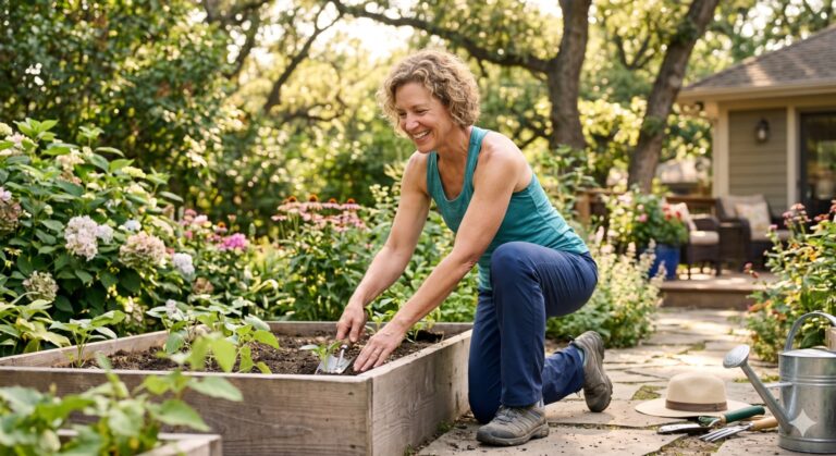 A woman enjoying active, pain-free mobility after finding natural relief from rheumatoid arthritis.